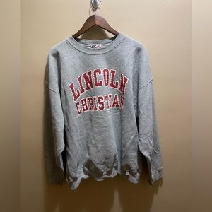 Authentic Converse Lincoln Christian University Crewneck…XXL..27x27